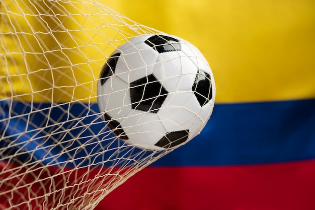 Foto gratuita selección colombiana de fútbol con gol