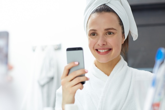 Selfie después del baño