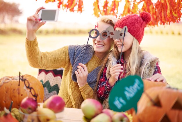 Selfie de nuestra fiesta de Halloween