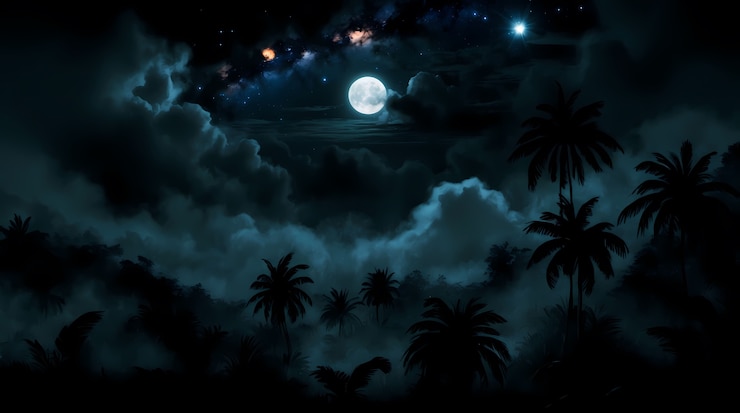 Photo Gratis seni digital langit malam kosmik gelap