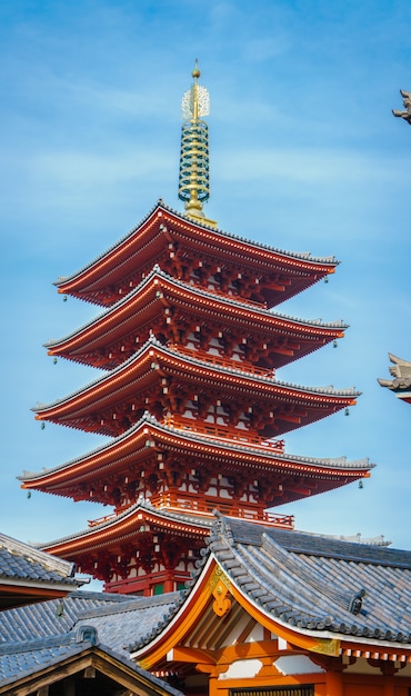 Foto gratuita senso-ji en asakusa japón