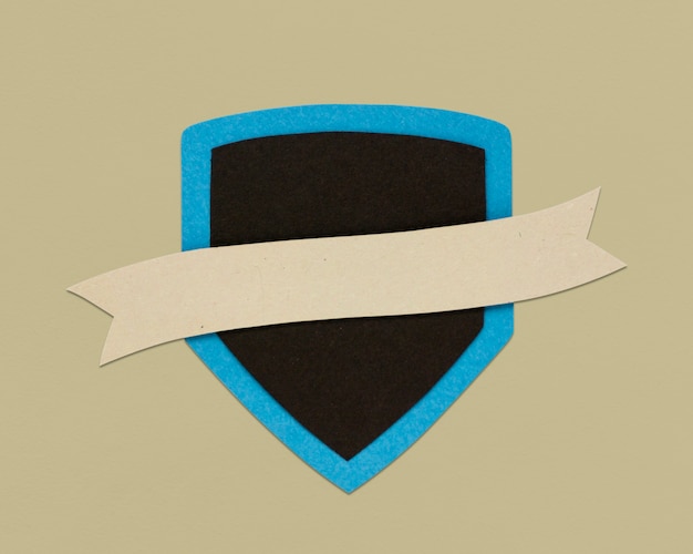 Foto gratuita shield ribbon protection sign symbol