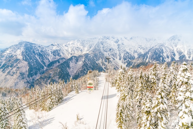 Foto gratuita shinhotaka ropeway takayama gifu, japón.