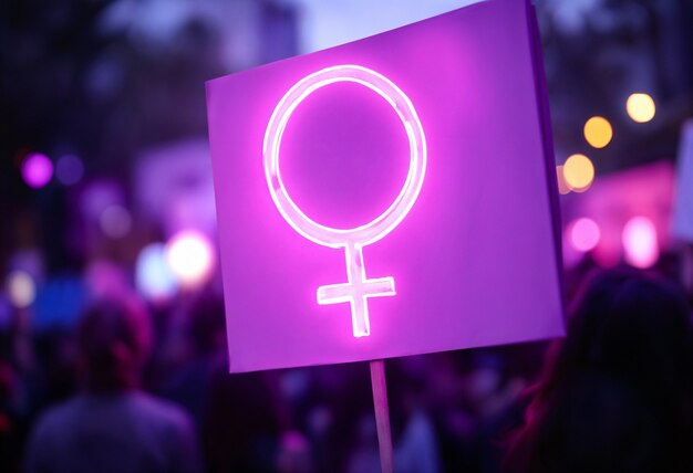 Signo de protesta feminista