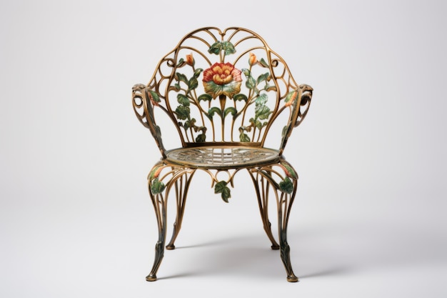 Foto gratuita silla adornada en estilo art nouveau