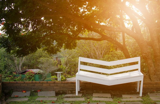 Foto gratuita silla en el jardín