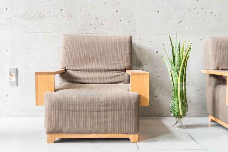 Foto gratuito silla de vivir muebles contemporáneos retro