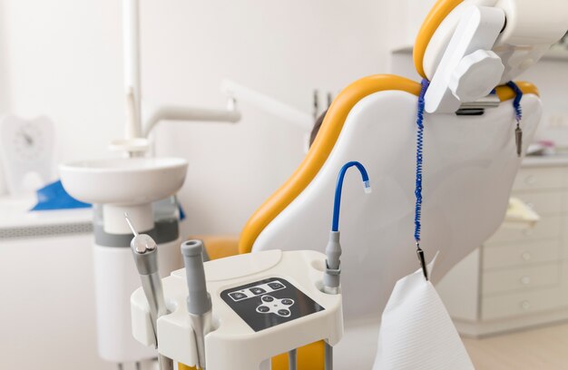 Sillón de dentista listo para ser utilizado