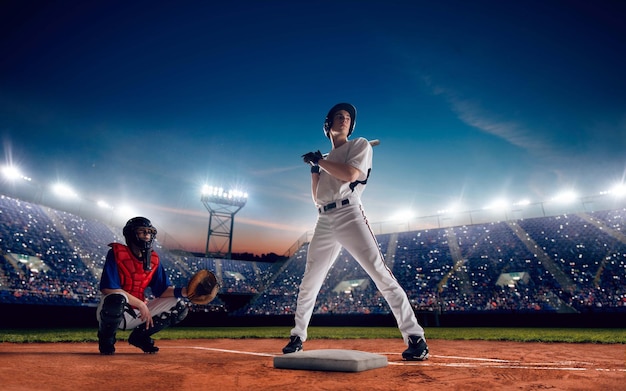 Siluetas de jugador de béisbol