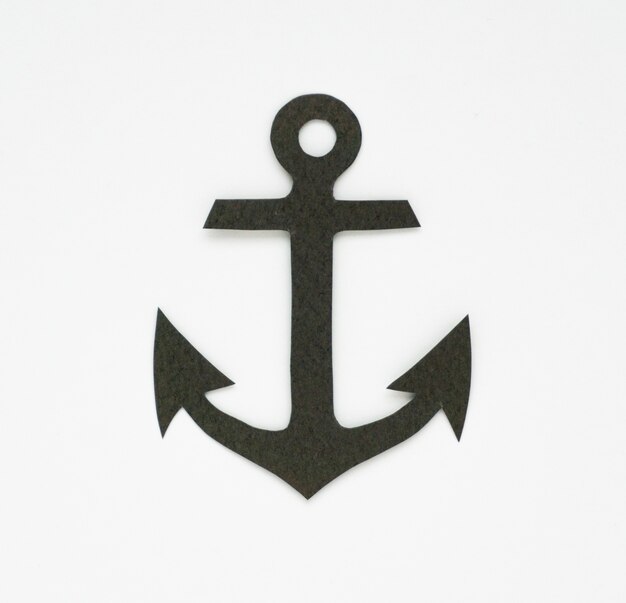 Símbolo gráfico del icono marino de anclaje