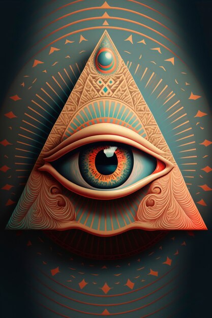 El símbolo de la sociedad secreta illuminati