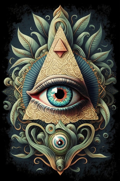 El símbolo de la sociedad secreta illuminati