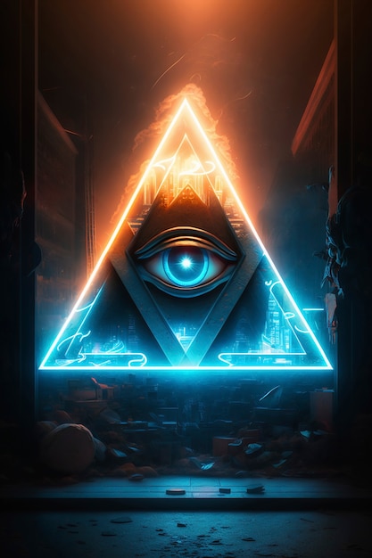 El símbolo de la sociedad secreta illuminati