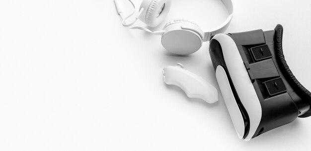 Simulador de realidad virtual de vista superior con auriculares