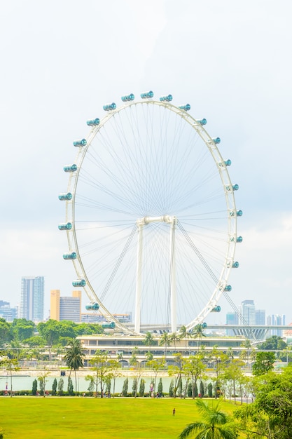 Foto gratuita singapore flyer en singapur