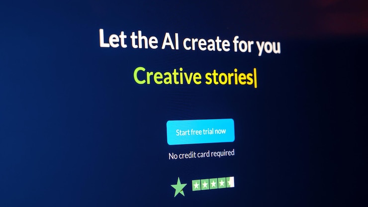 Foto gratuito sitio de ia que ayuda con la producción de contenido