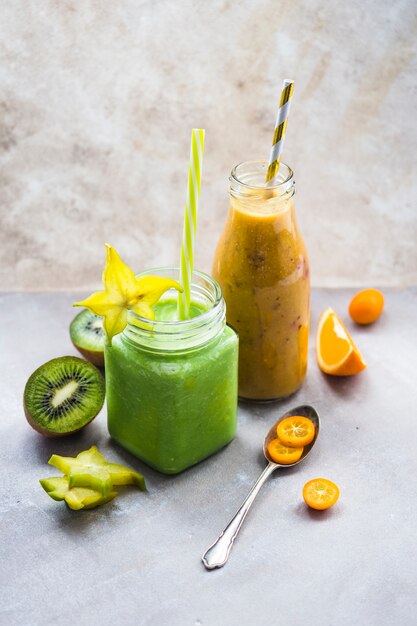 Smoothie verde saludable y delicioso