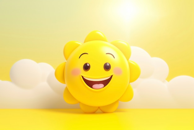 Sol en 3D en el estudio