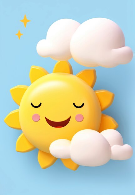 Sol en 3D en el estudio