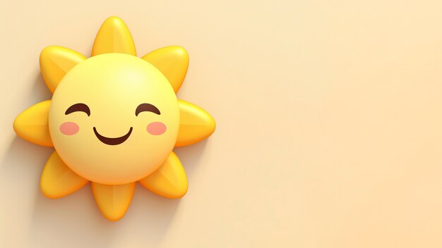 Sol en 3D en el estudio