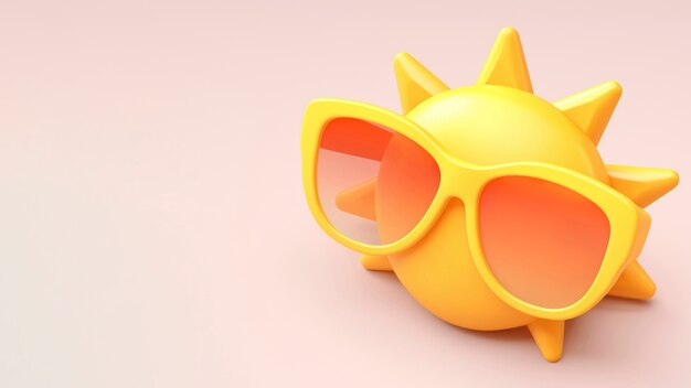 Sol en 3D en el estudio