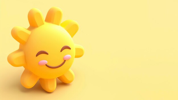 Sol en 3D en el estudio