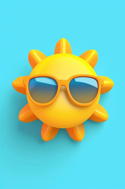 Sol en 3D en el estudio