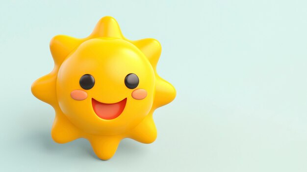 Sol en 3D en el estudio