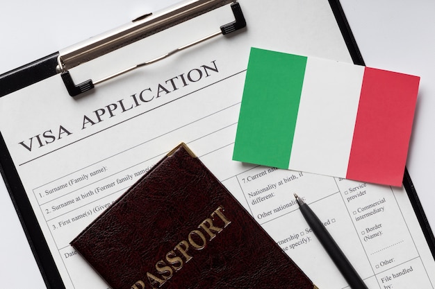 Solicitud de visa para el acuerdo de Italia