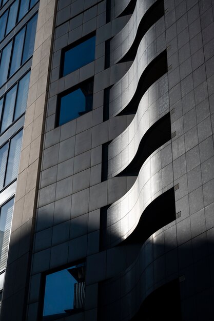 Sombras abstractas del edificio de la ciudad