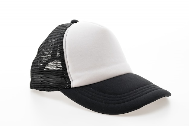 sombrero de lona de deporte de la manera en blanco