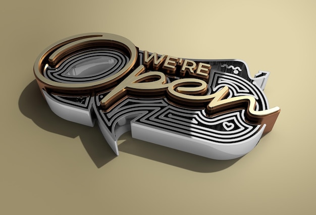 Somos OpenClose Calligraphic 3d Pen Tool Trazado de recorte creado Incluido en JPEG Fácil de componer