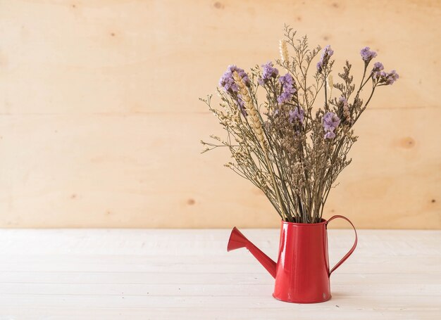 statice y flores de caspia