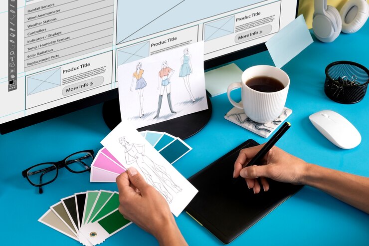 Photo Gratis still life kantor desain grafis