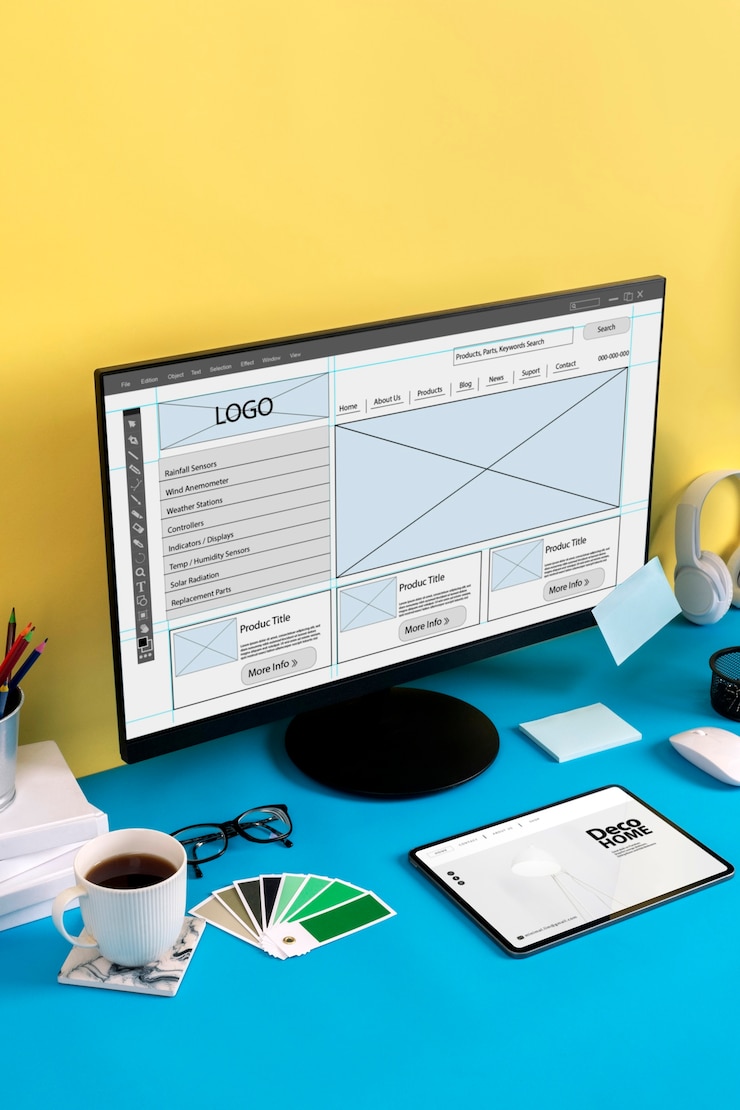 Photo Gratis still life kantor desain grafis