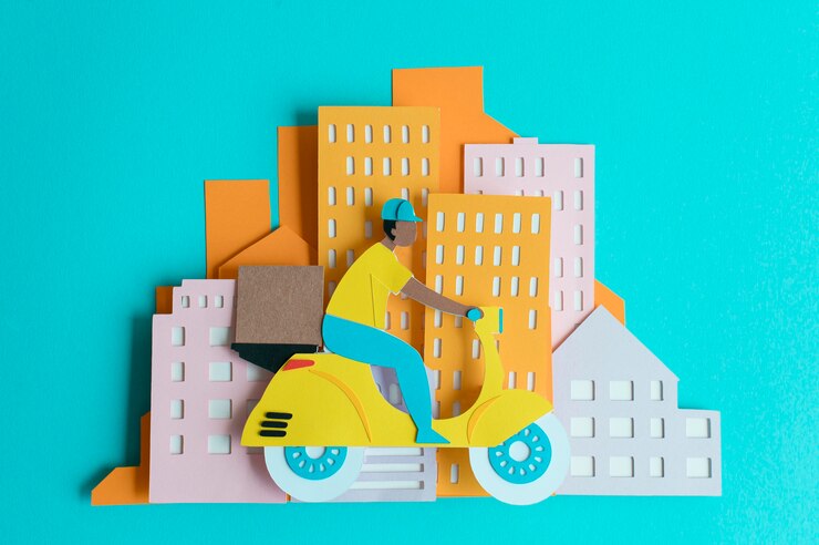 Photo Gratis still life paper urban transport composition