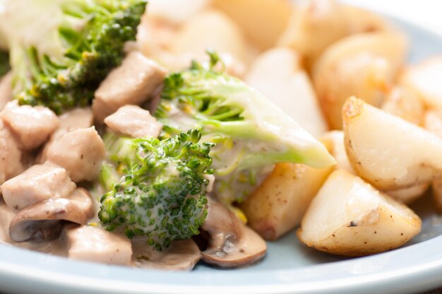 Stroganoff de cerdo y champiñones