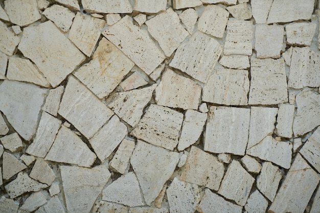 Suelo de piedras desiguales