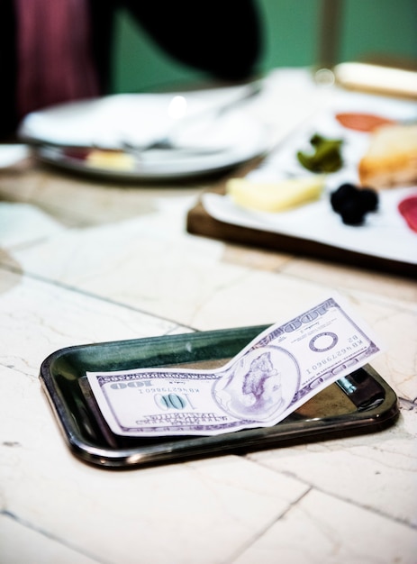 Sugerencia en la mesa de comedor