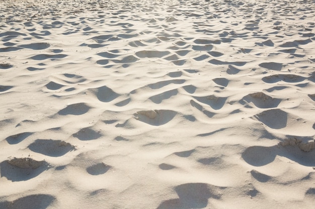 La superficie de la arena ondulada