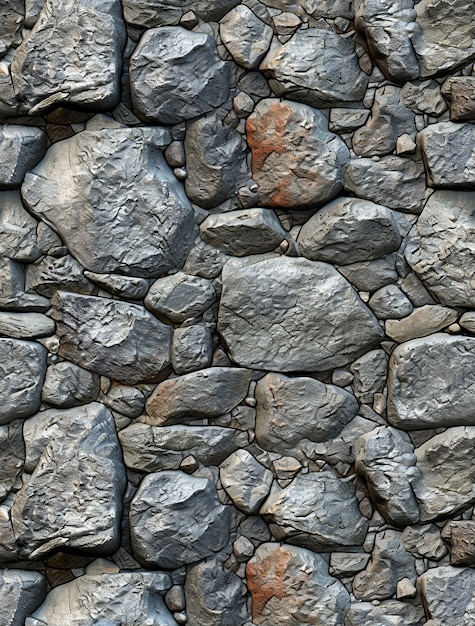 Superficie fotorrealista de la pared de piedra