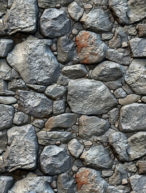 Superficie fotorrealista de la pared de piedra