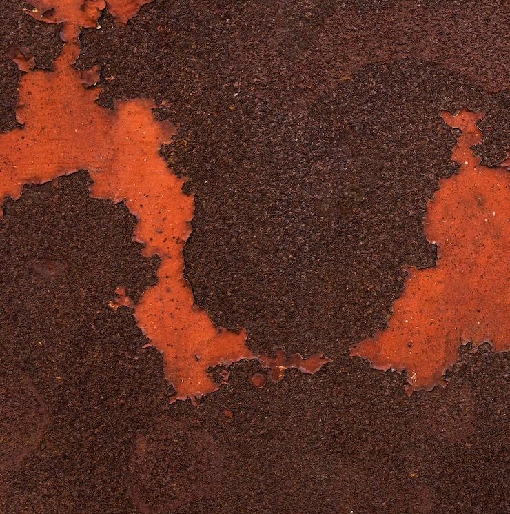 Foto gratuito superficie metálica abstracta con óxido