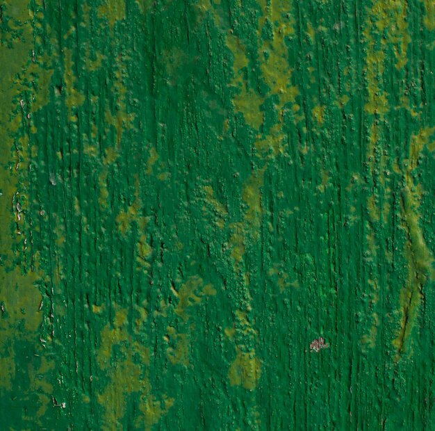 Superficie pintada madera verde