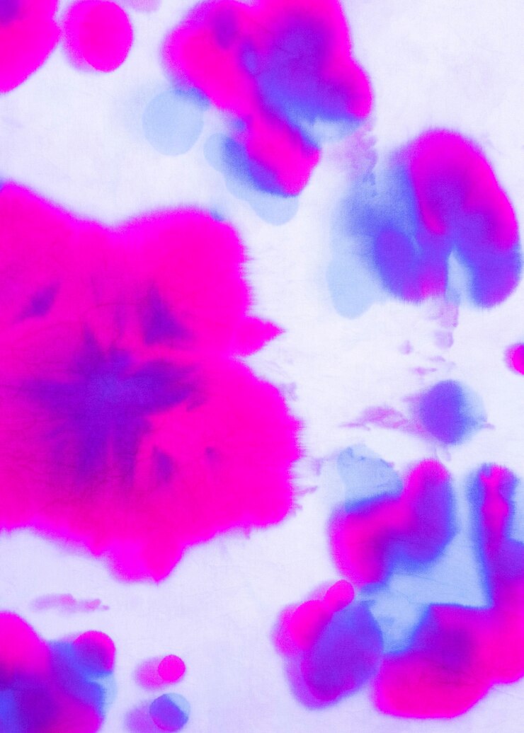 Foto gratuito superficie de tela teñida con degradado de colores