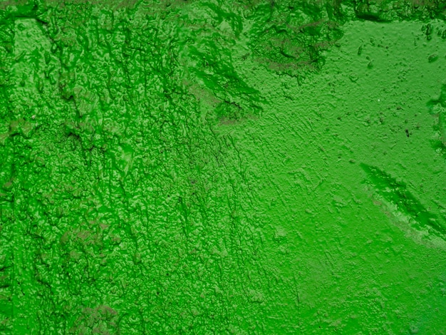 Superficie texturizada pintada de verde