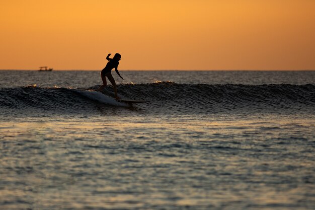 Surfista en la ola