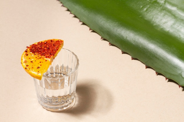 Surtido de deliciosas bebidas de mezcal