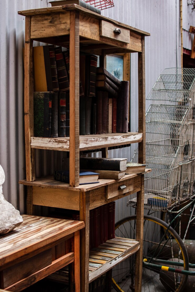 Foto gratuito surtido de objetos del mercado de antigüedades.