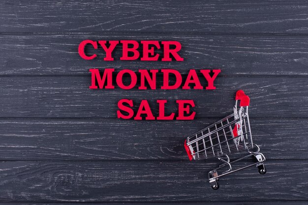 Surtido plano de cyber monday